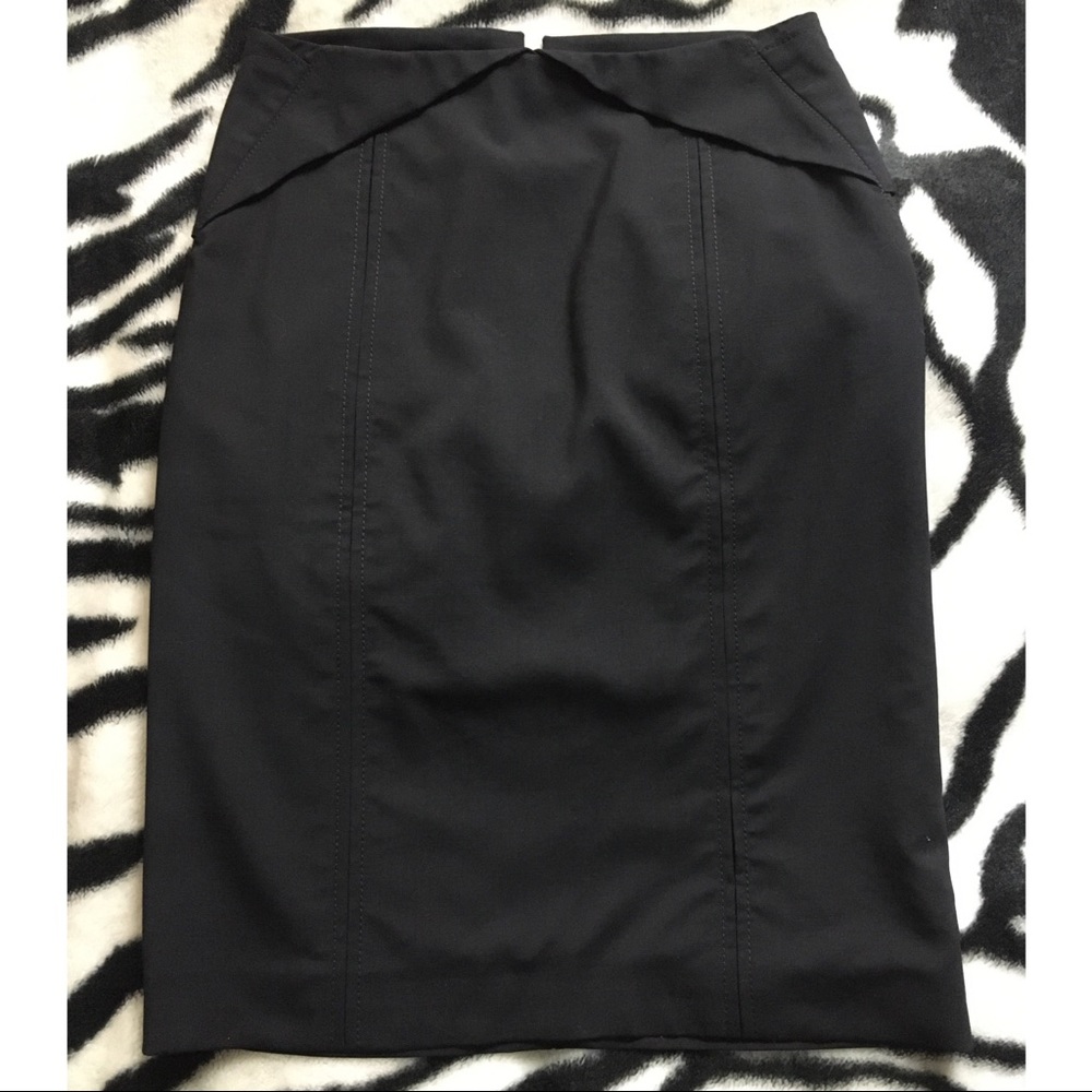 GUCCI Classic Black Pencil Skirt Formal Work Suit